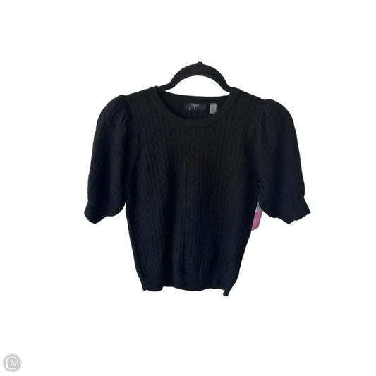 Sweater Short Sleeve By Tahari In Black, Size: S