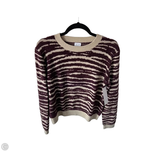 Sweater By Peyton Jensen In Purple & Tan, Size: S