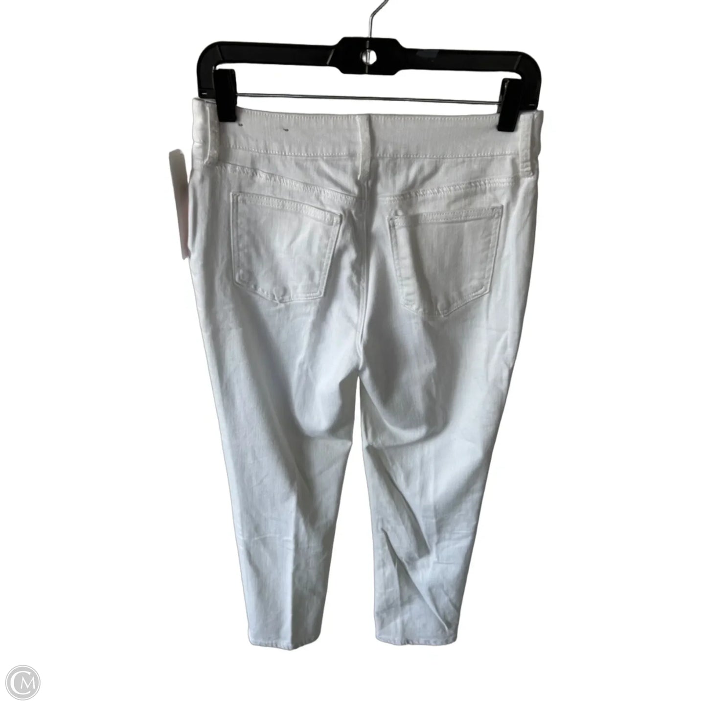 Jeans Straight By Chicos In White Denim, Size: 2