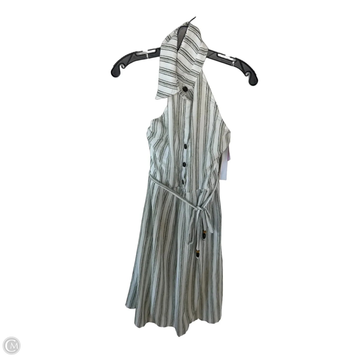 Dress Casual Midi By June & Hudson In Green & White, Size: S