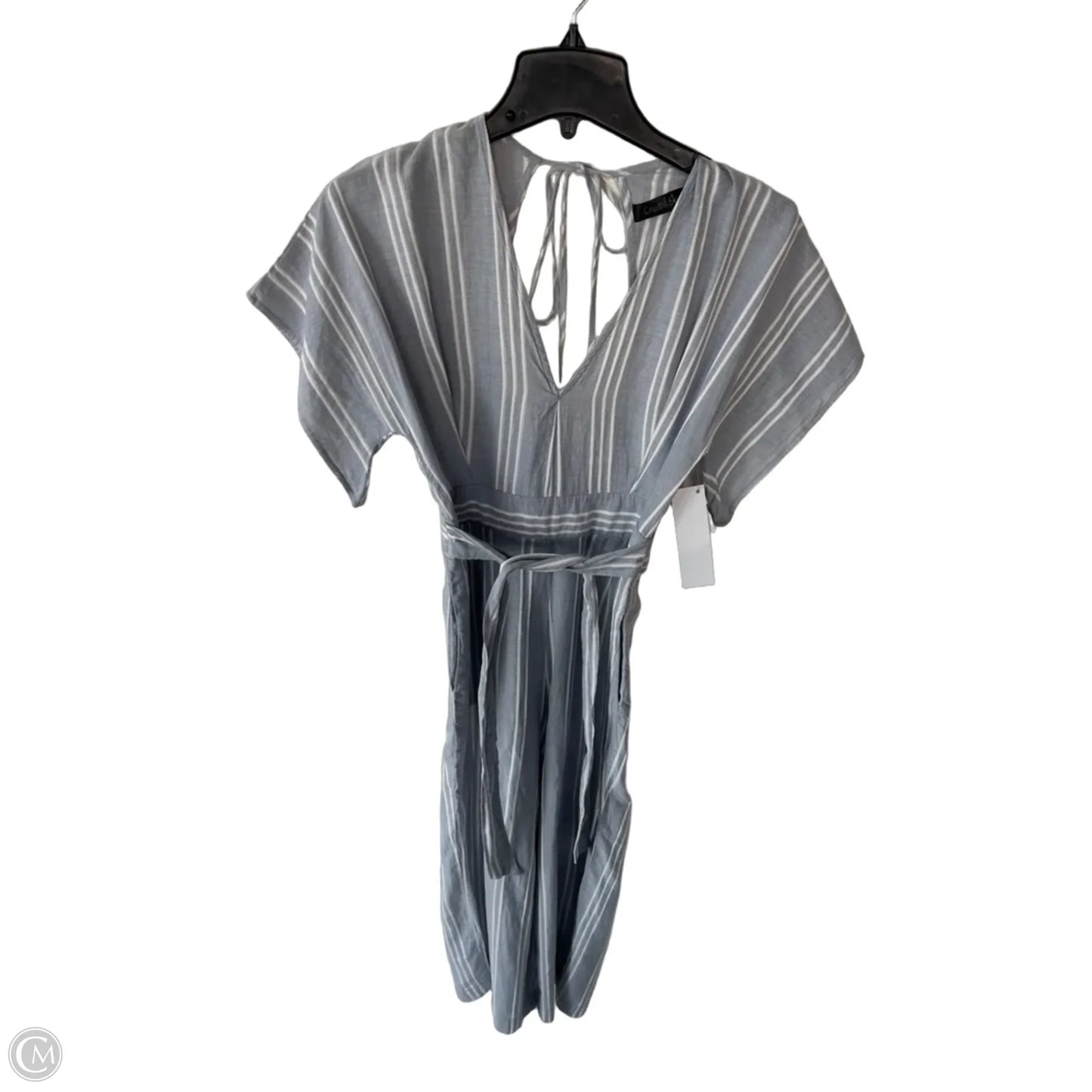 Jumpsuit By Clothes Mentor In Blue & White, Size: S