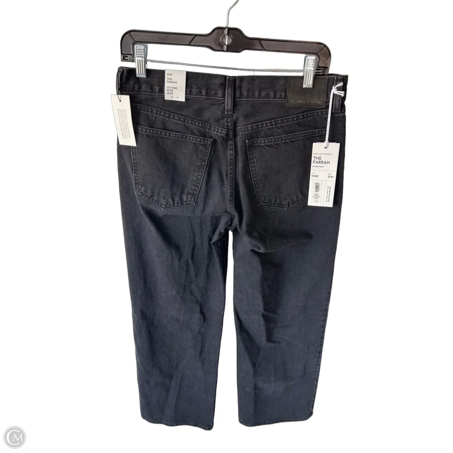 Jeans Wide Leg By Cmb In Black Denim, Size: 4