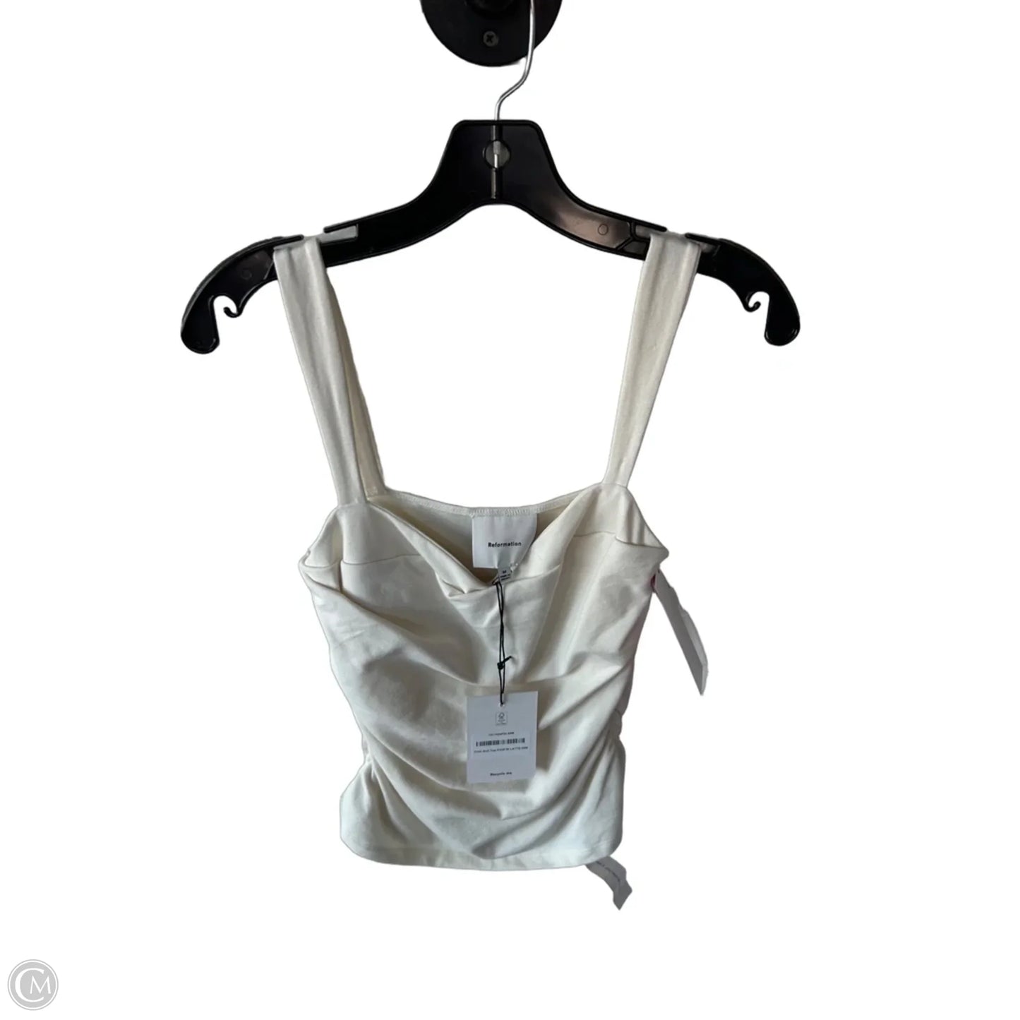 Top Sleeveless By Reformation In Cream, Size: M