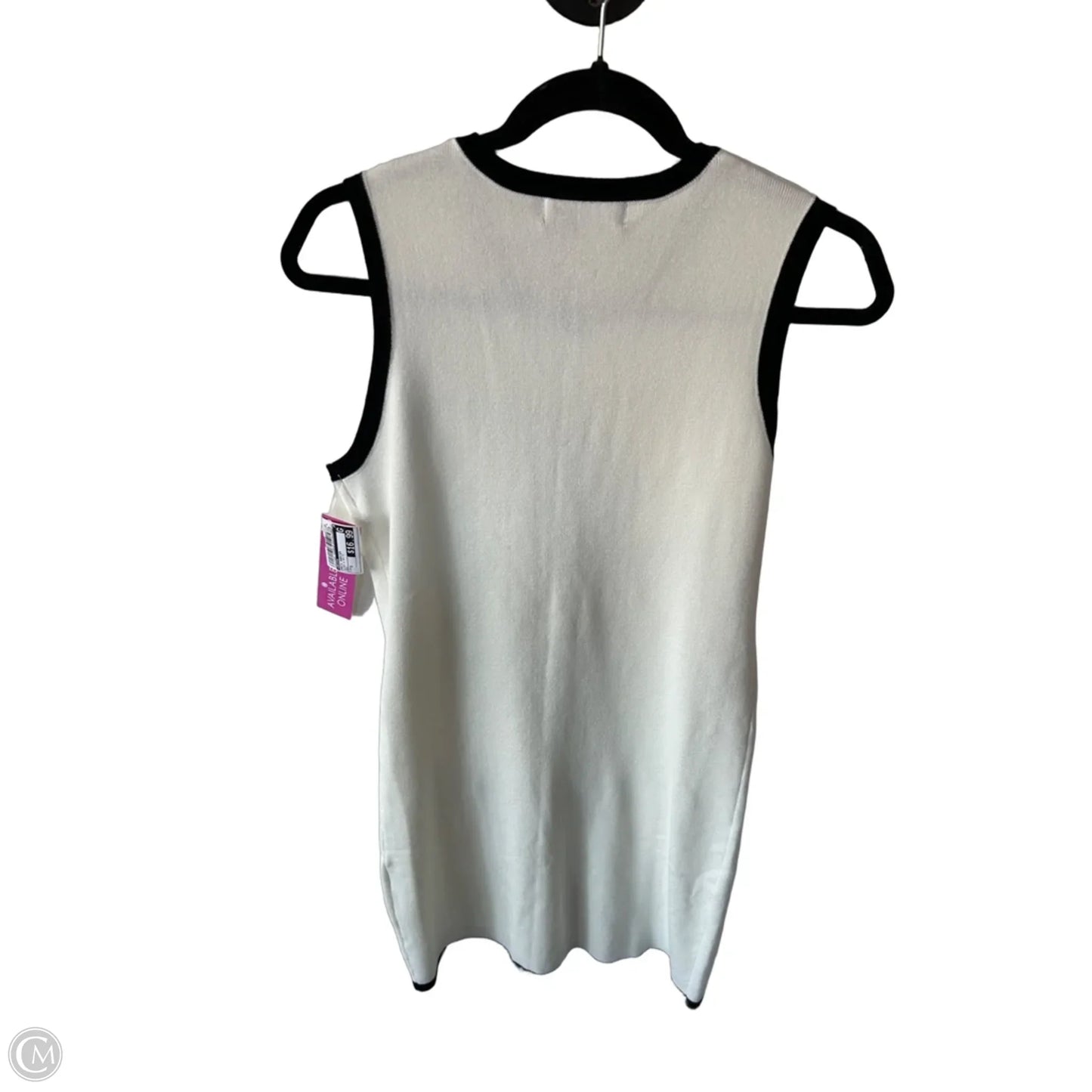 Dress Sweater By Zesica In Black & White, Size: S
