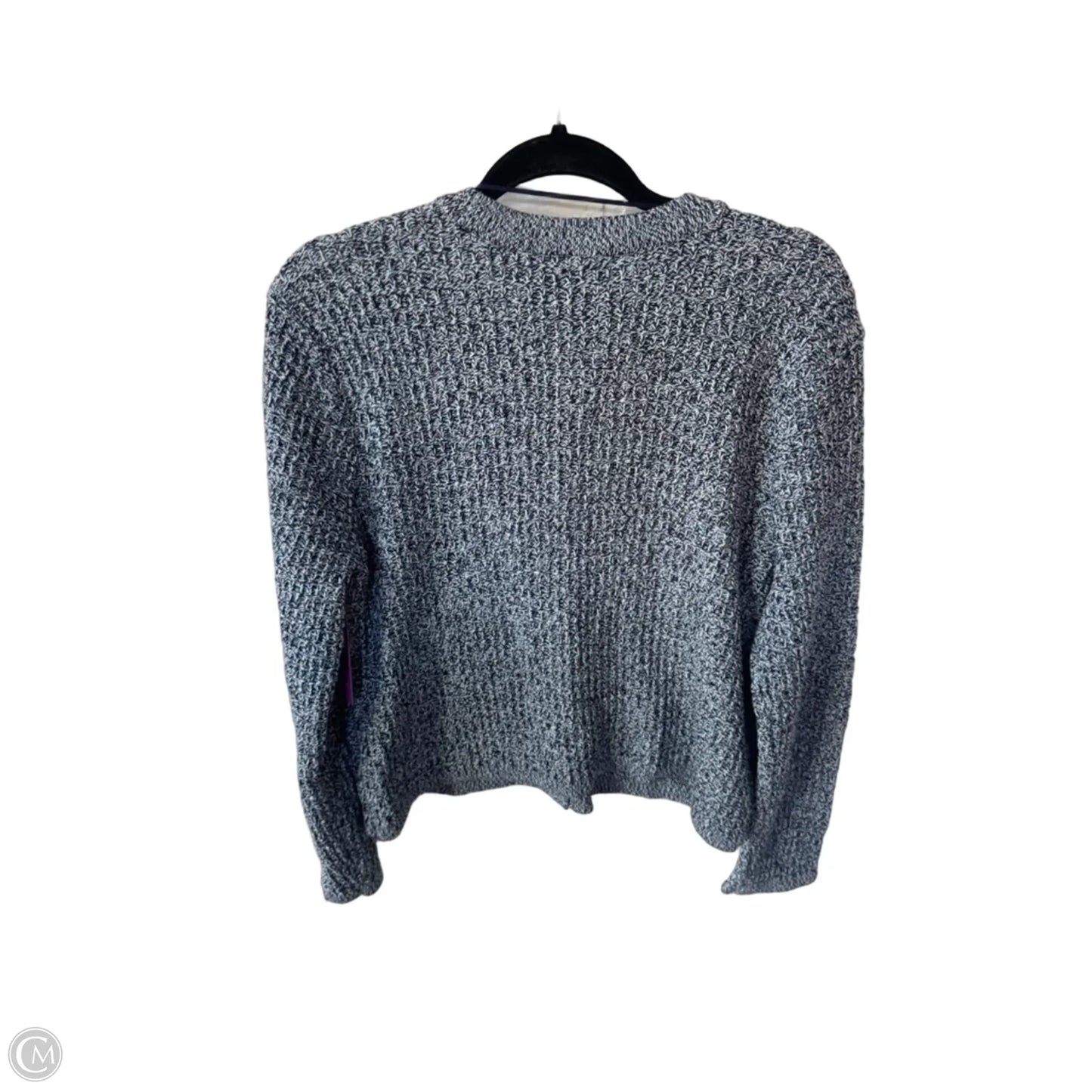 Sweater Cardigan By On 34th In Blue & White, Size: L
