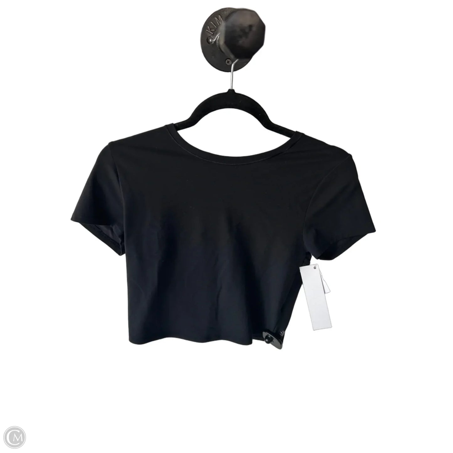 Athletic Top Short Sleeve By Athleta In Black, Size: M