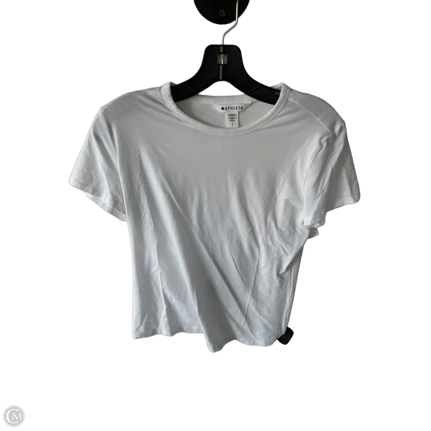 Athletic Top Short Sleeve By Athleta In White, Size: S