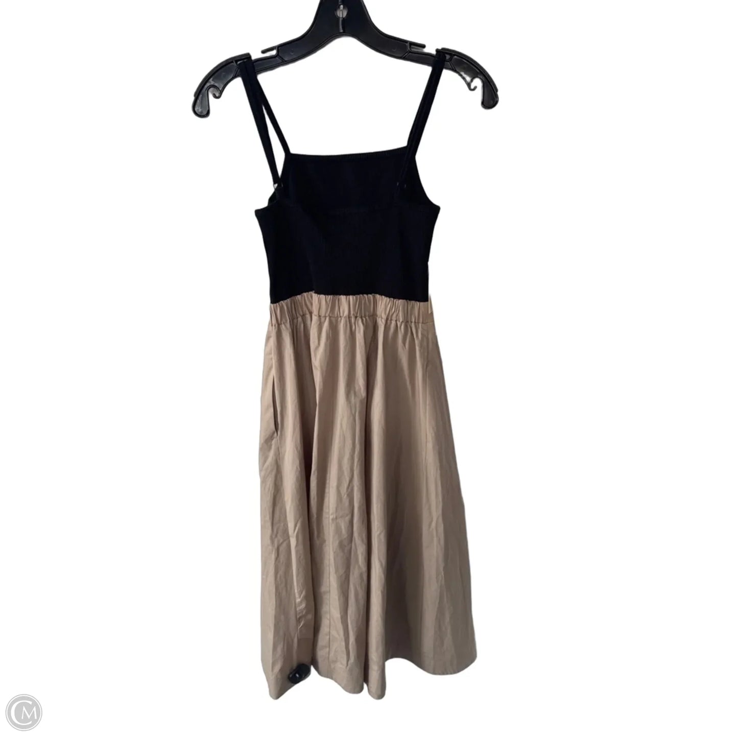 Dress Casual Midi By Maeve In Black & Tan, Size: Xs