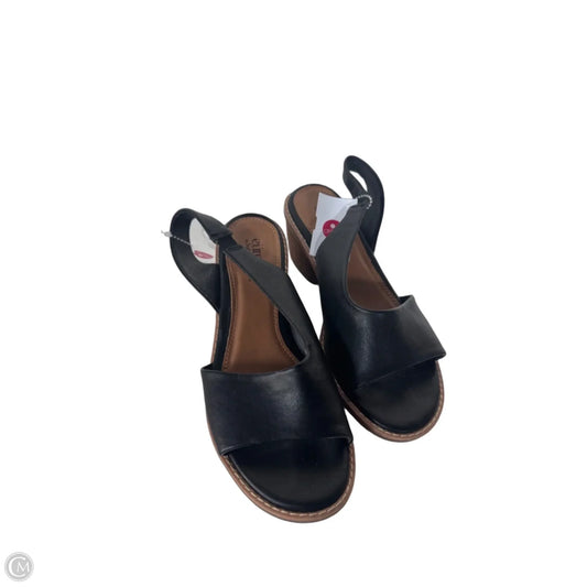 Sandals Heels Block By Sofft In Black, Size: 6.5