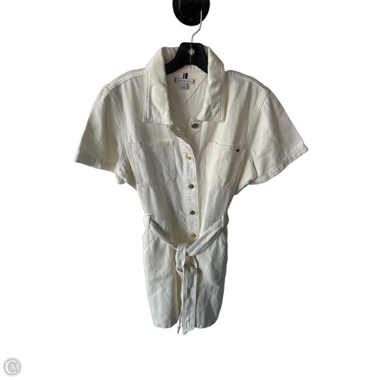 Dress Casual Short By Tommy Hilfiger In Cream Denim, Size: L