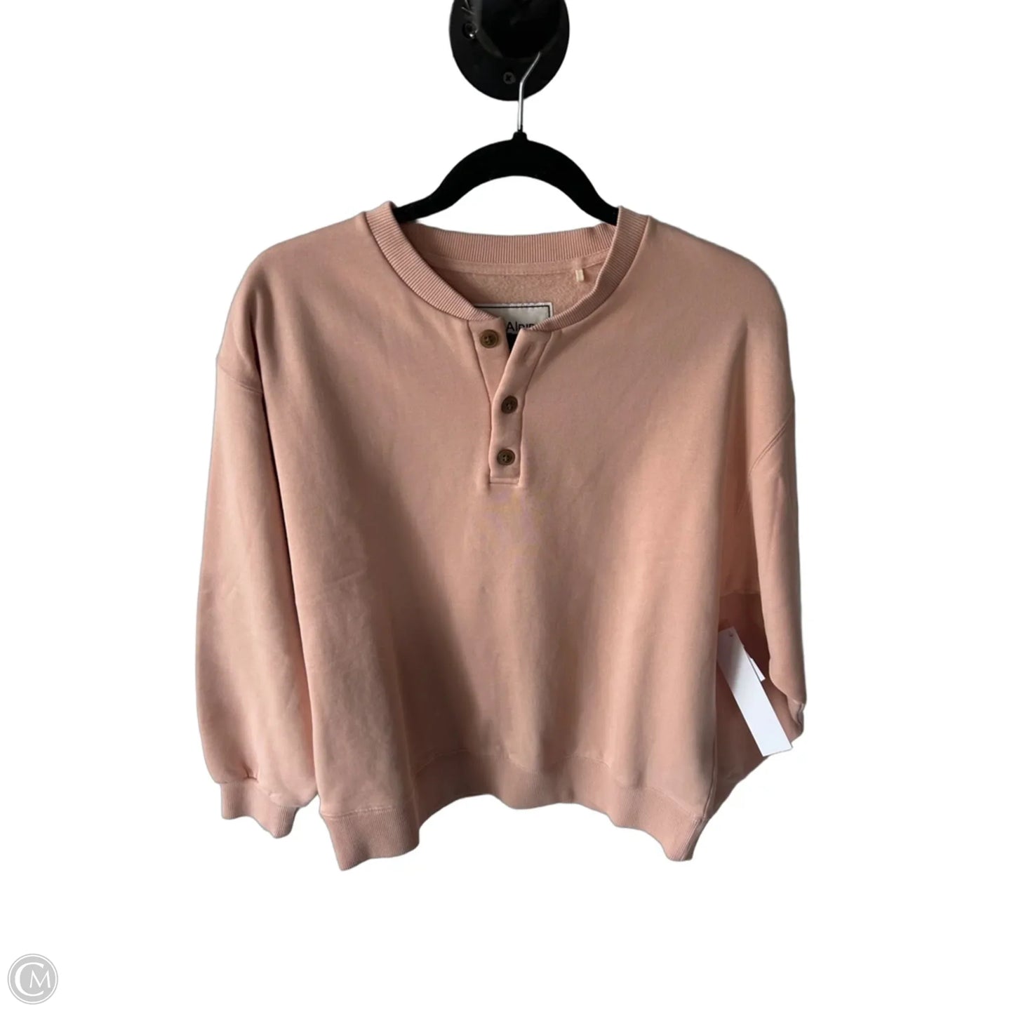 Sweatshirt Crewneck By Clothes Mentor In Peach, Size: S