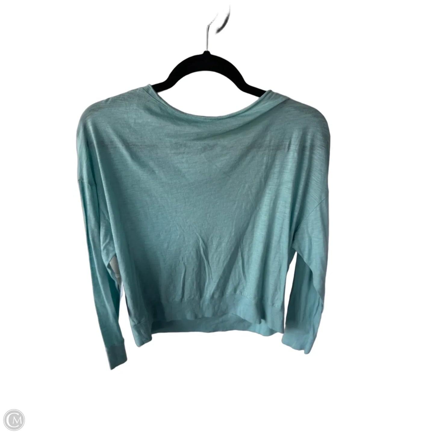 Top Long Sleeve Basic By Vince In Blue, Size: S