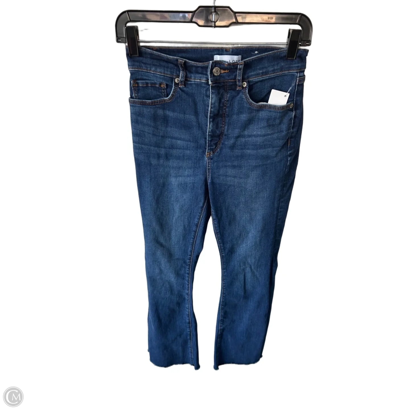 Jeans Boot Cut By Loft In Blue Denim, Size: 2
