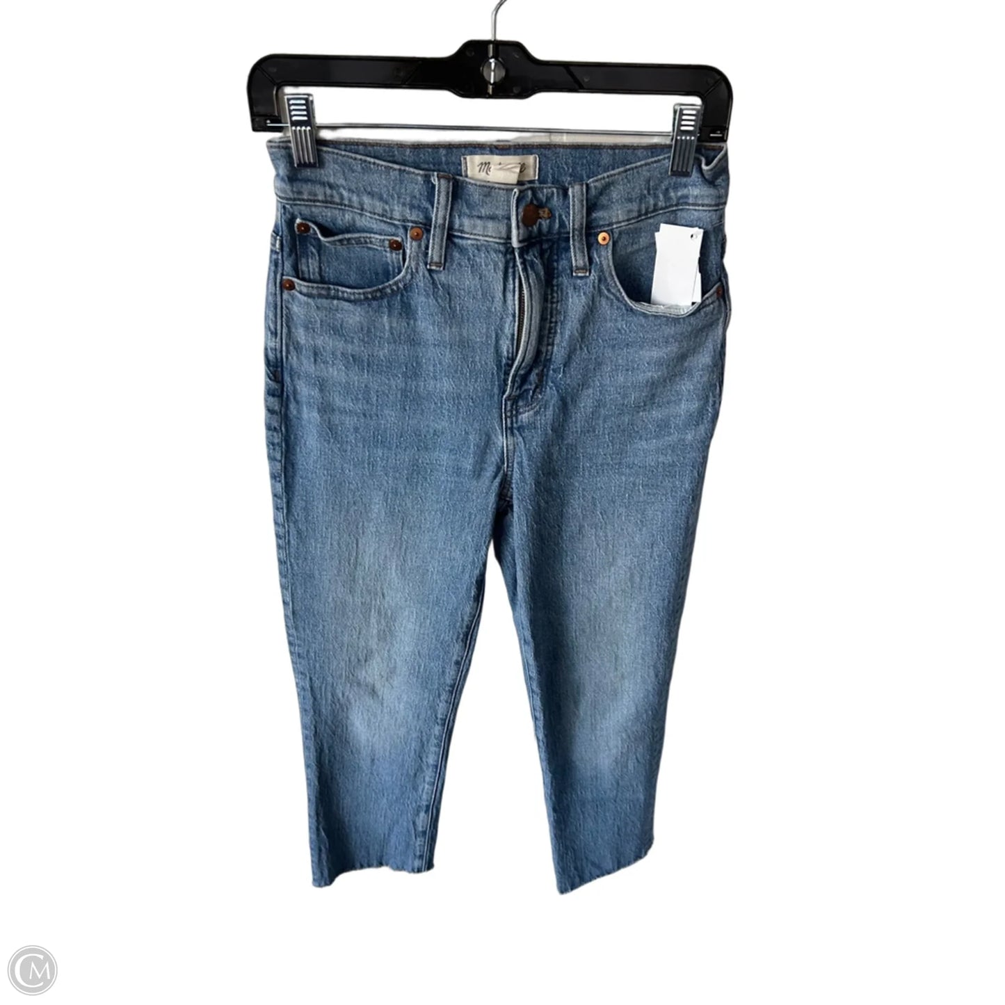 Jeans Straight By Madewell In Blue Denim, Size: 2