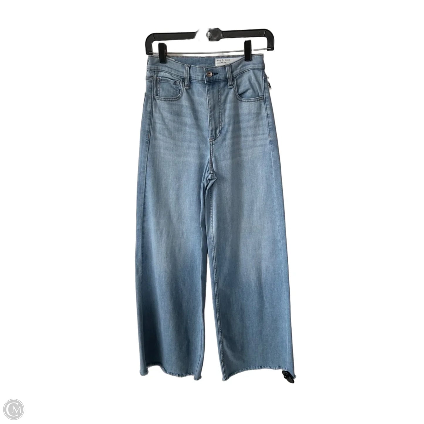 Jeans Flared By Rag And Bone In Blue Denim, Size: 2