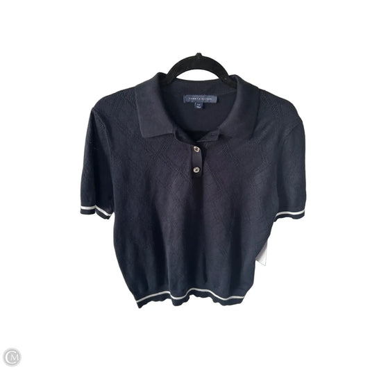 Sweater Short Sleeve By Tommy Hilfiger In Blue, Size: L