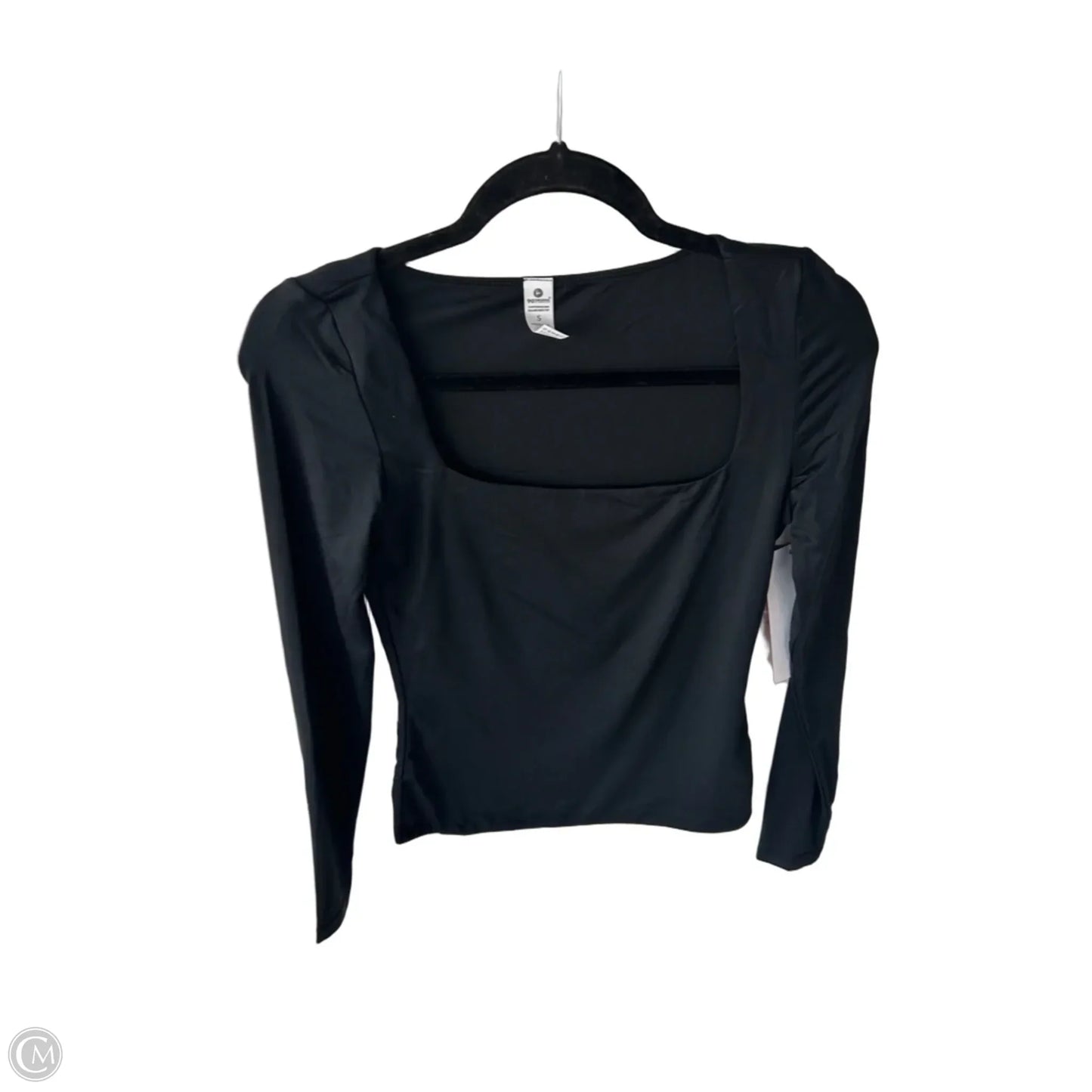 Athletic Top Long Sleeve Crewneck By 90 Degrees By Reflex In Black, Size: S