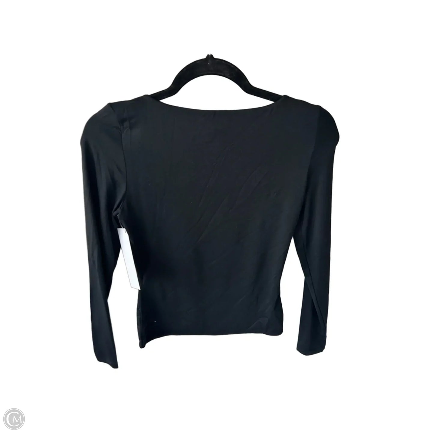 Athletic Top Long Sleeve Crewneck By 90 Degrees By Reflex In Black, Size: S