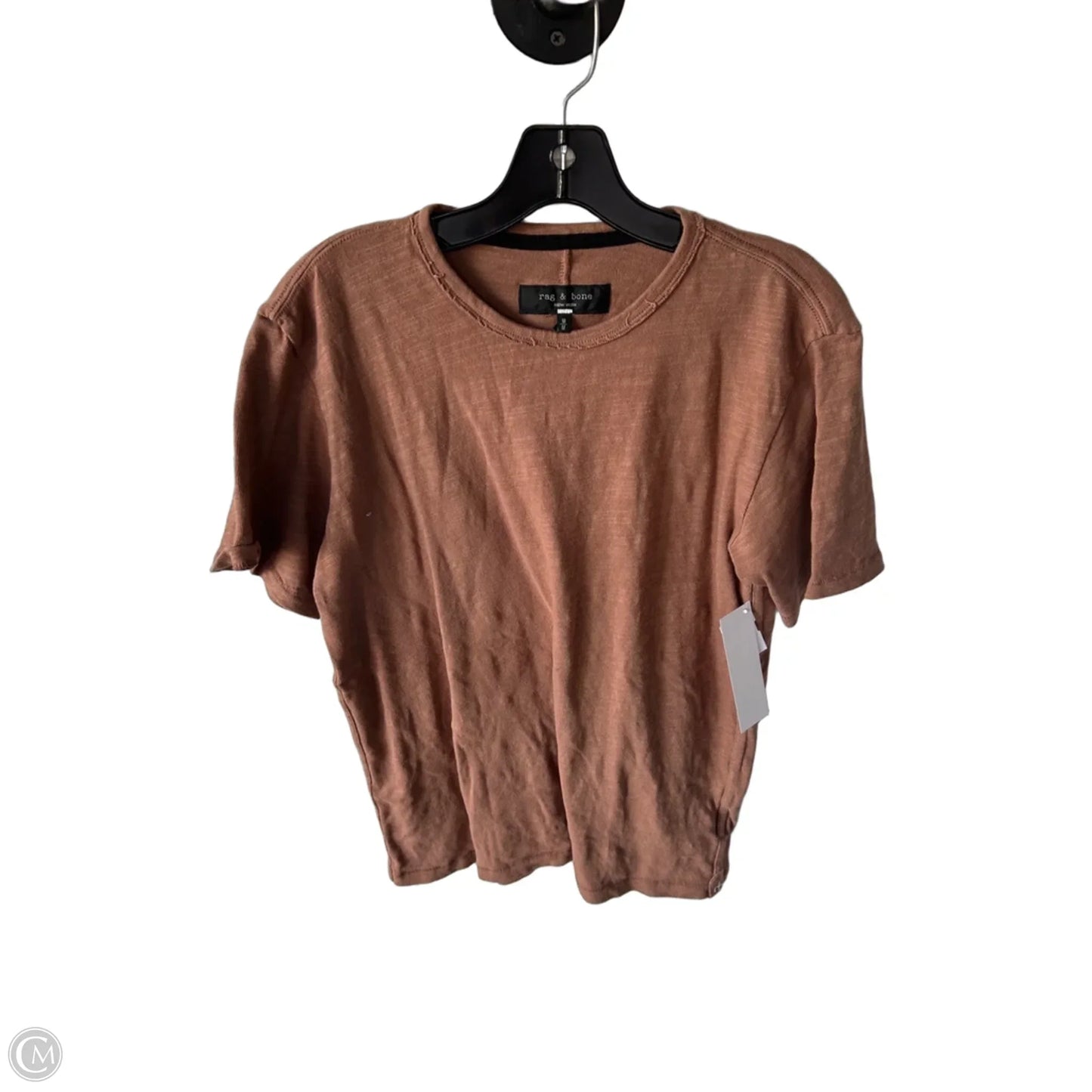 Top Short Sleeve Basic By Rag And Bone In Brown, Size: M