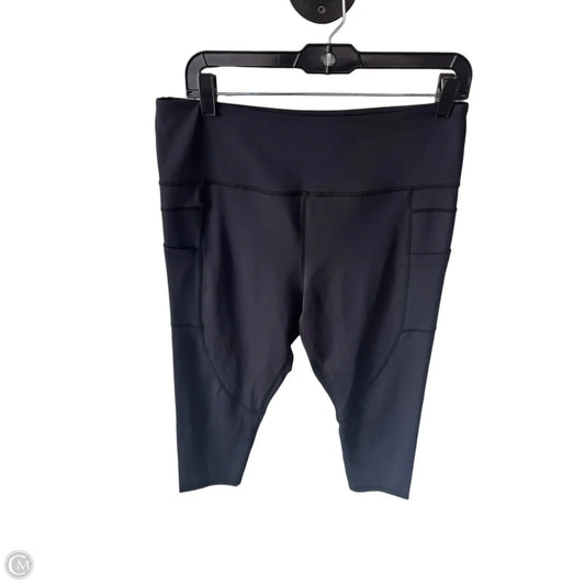 Athletic Capris By Zyia In Black, Size: 14