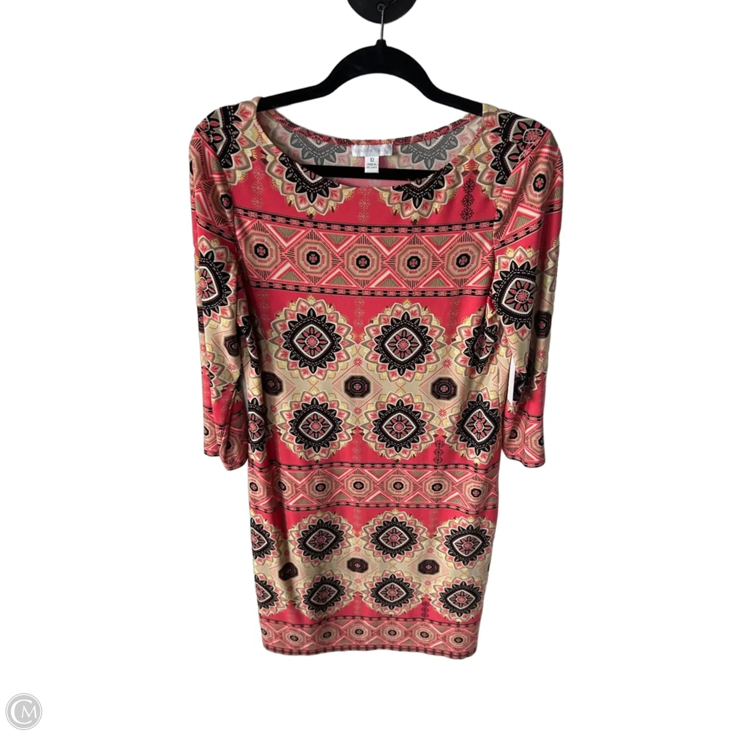 Dress Work By London Times In Black & Orange, Size: M
