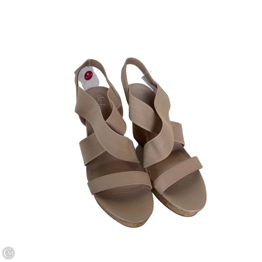 Sandals Heels Wedge By Charles By Charles David In Tan, Size: 10