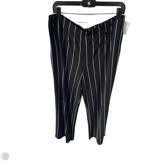 Pants Wide Leg By Susan Graver In Black & White, Size: 12