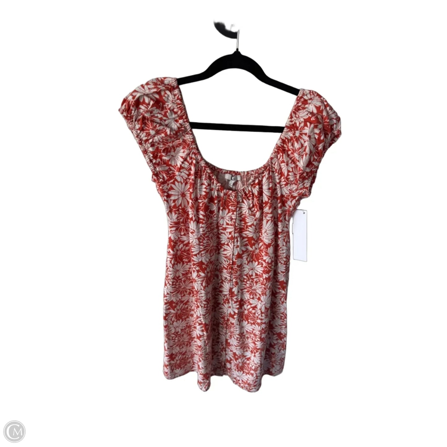 Dress Casual Short By Madewell In Orange & White, Size: Xs