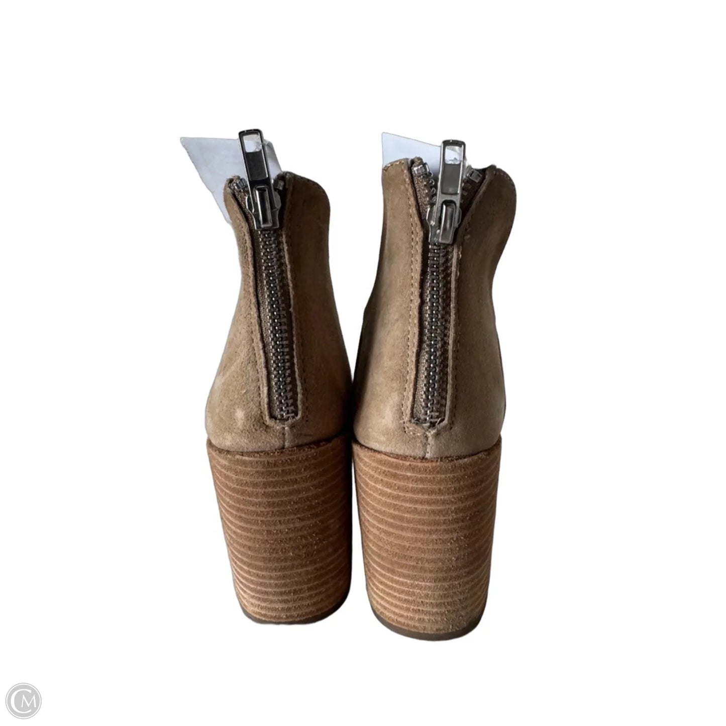 Boots Ankle Heels By Steve Madden In Tan, Size: 7.5