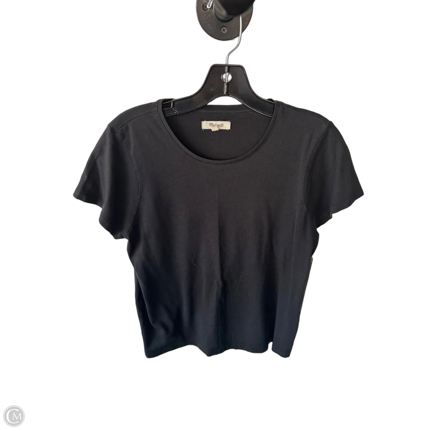 Top Short Sleeve Basic By Madewell In Black, Size: M