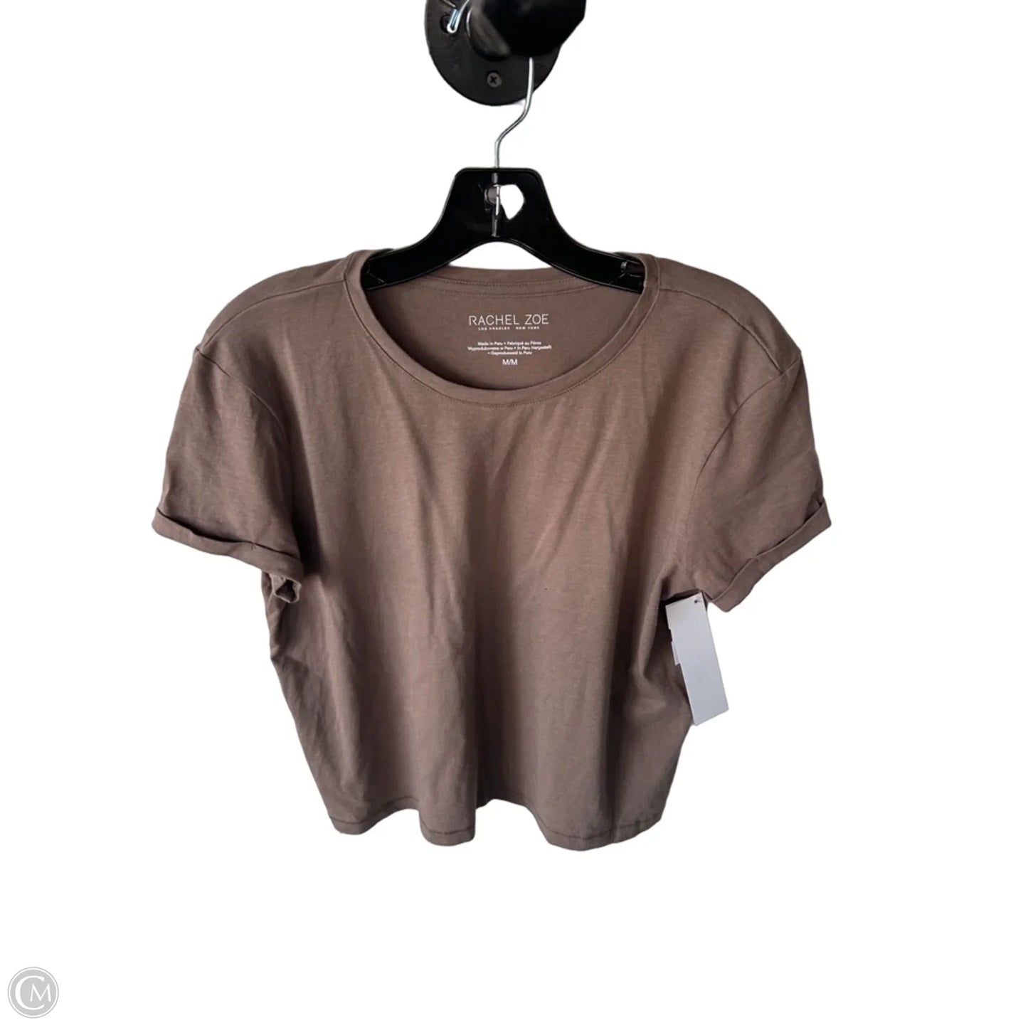 Top Short Sleeve Basic By Rachel Zoe In Brown, Size: M