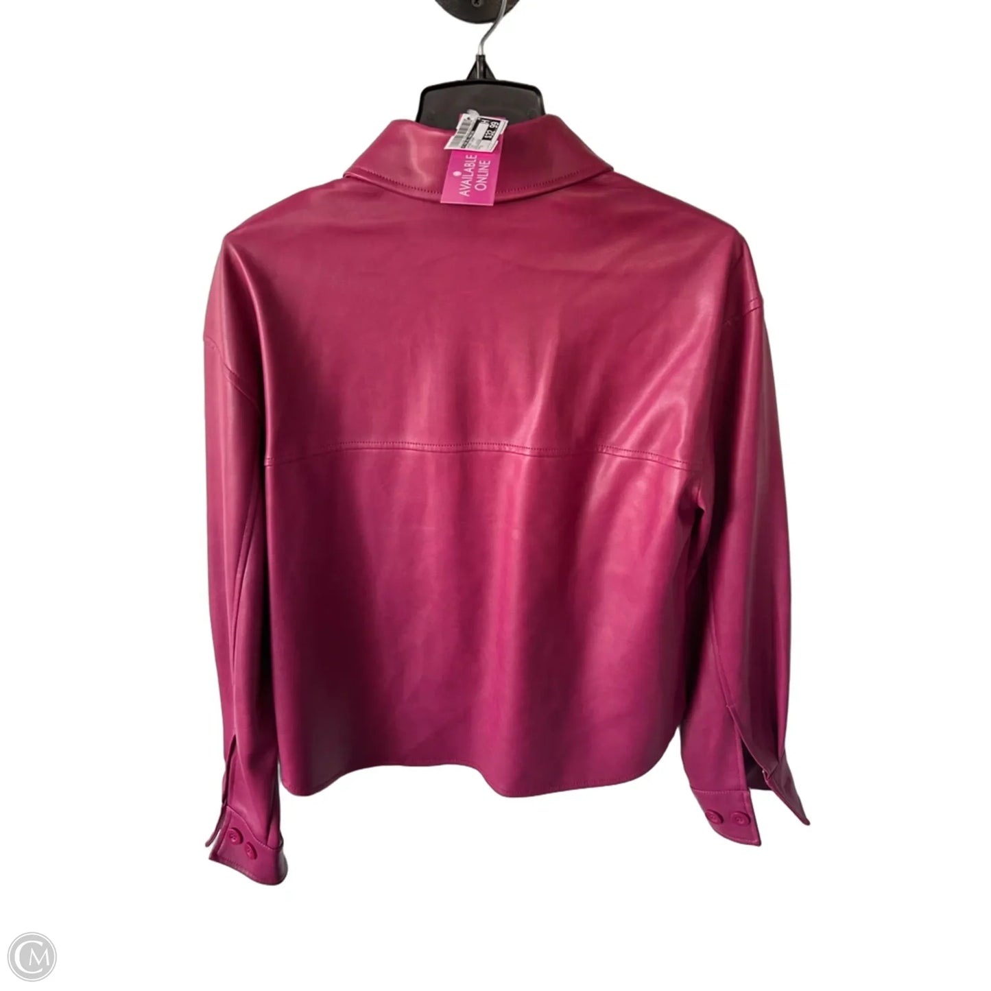 Jacket Shirt By 7 For All Mankind In Pink, Size: S