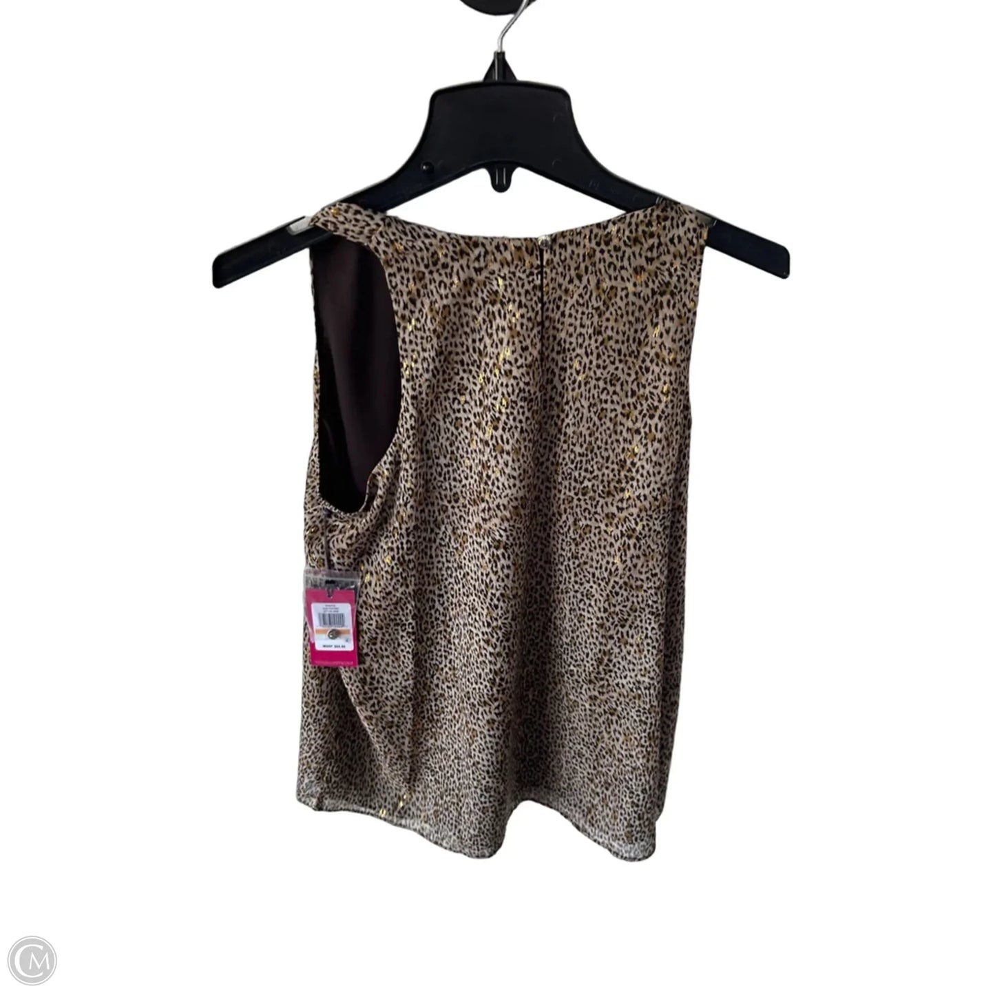 Top Sleeveless By Vince Camuto In Black & Brown, Size: S