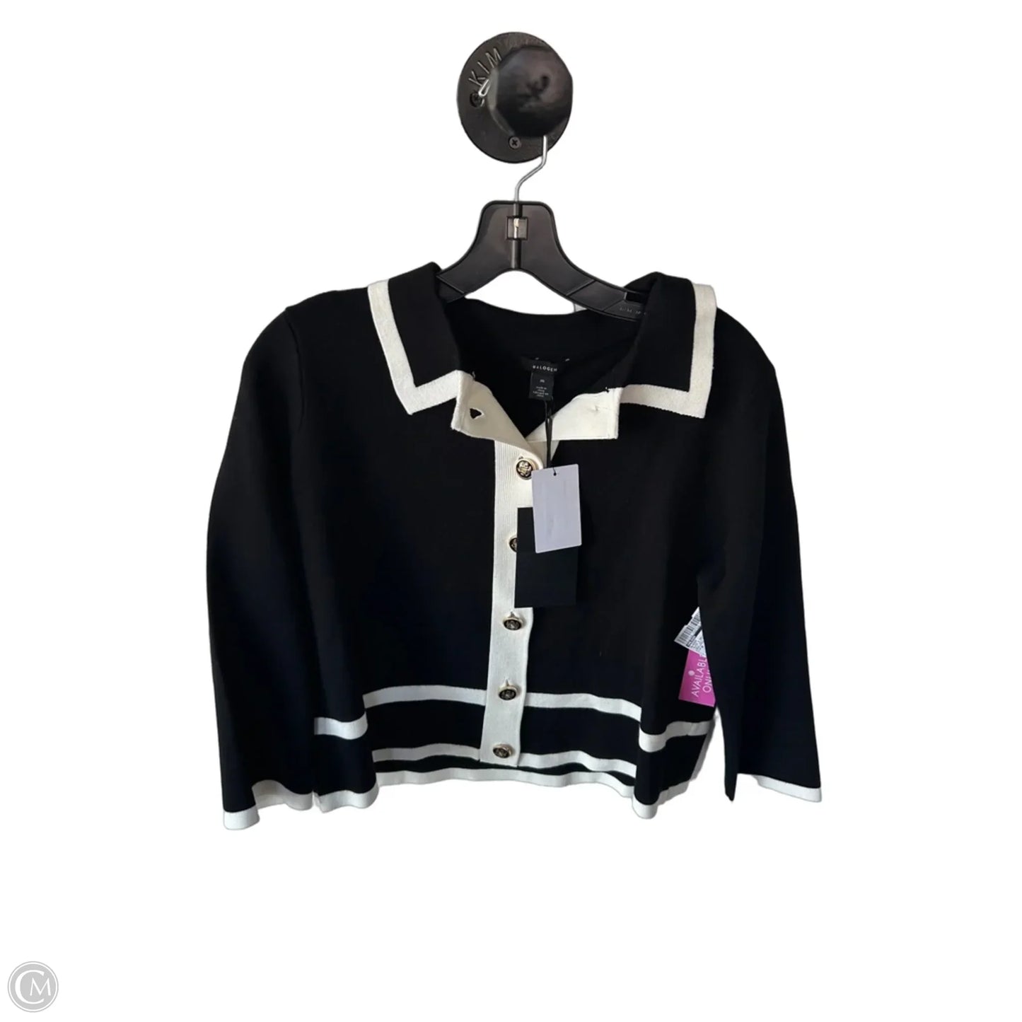 Blazer By Halogen In Black & Cream, Size: M