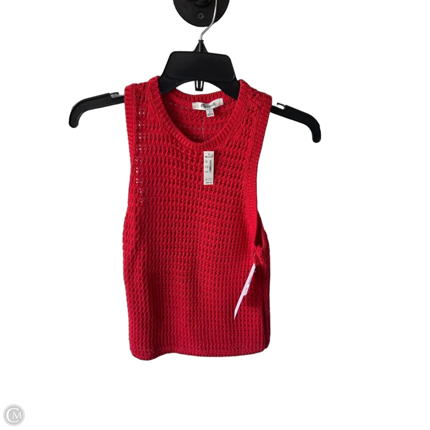 Vest Sweater By Madewell In Red, Size: S