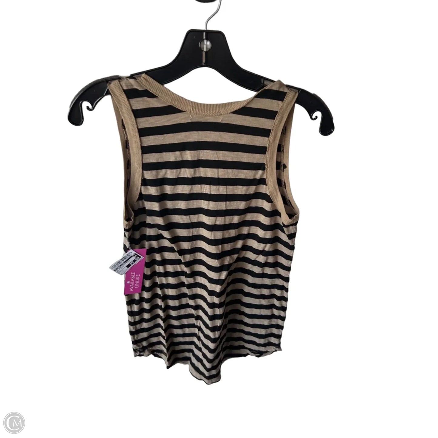 Top Sleeveless Basic By Michael Stars In Black & Tan, Size: S