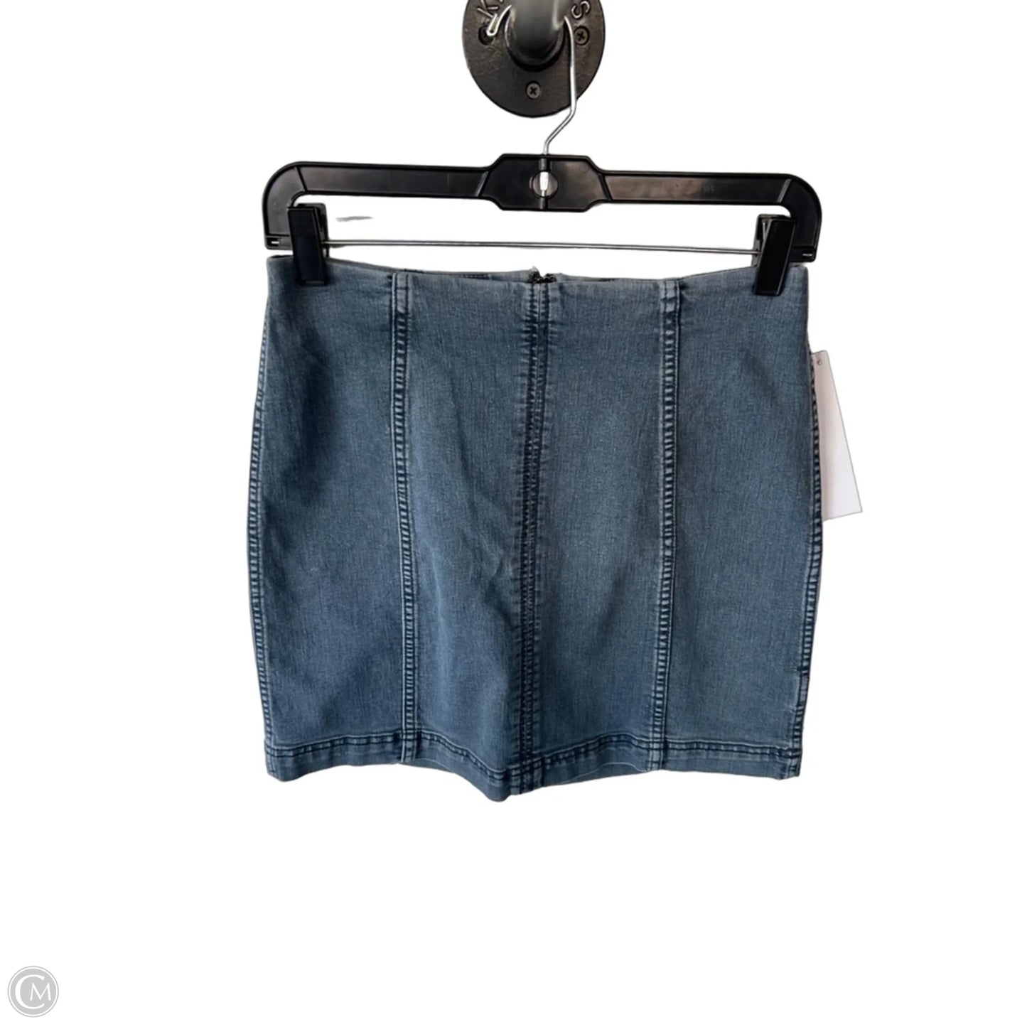 Skirt Mini & Short By Free People In Blue Denim, Size: 6