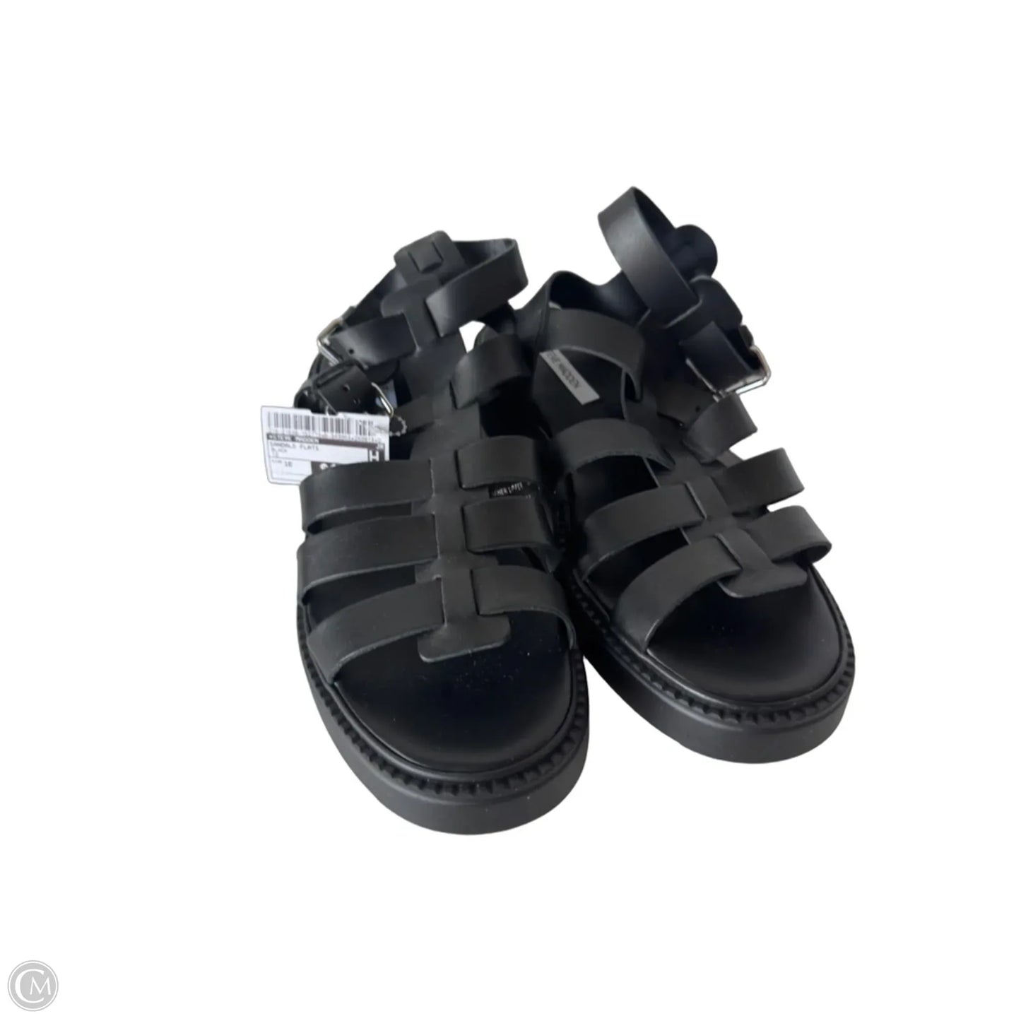 Sandals Flats By Steve Madden In Black, Size: 10