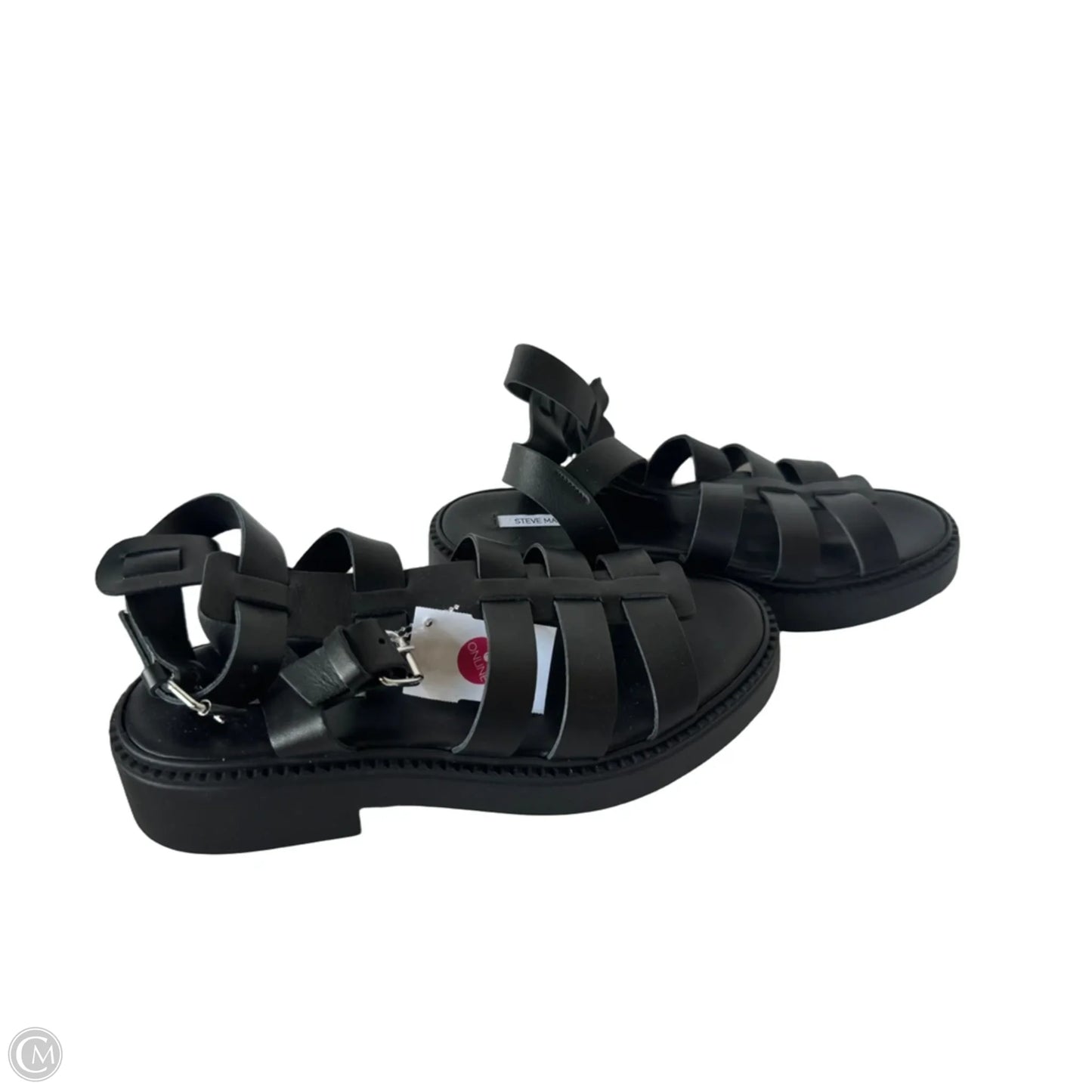Sandals Flats By Steve Madden In Black, Size: 10