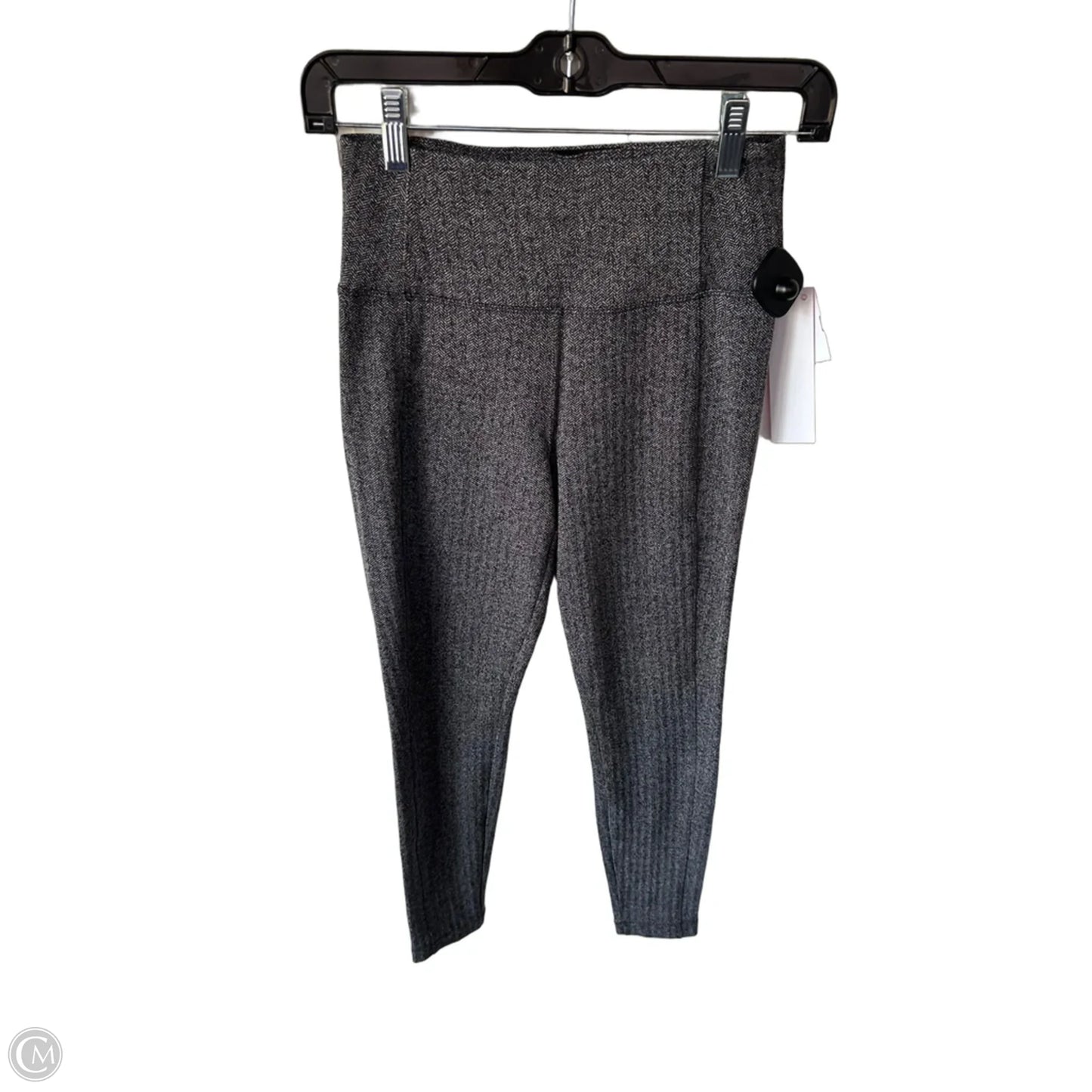 Athletic Leggings By Athleta In Black & Grey, Size: 0
