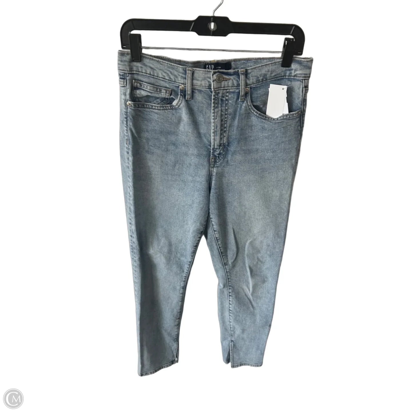 Jeans Straight By Gap In Blue Denim, Size: 8