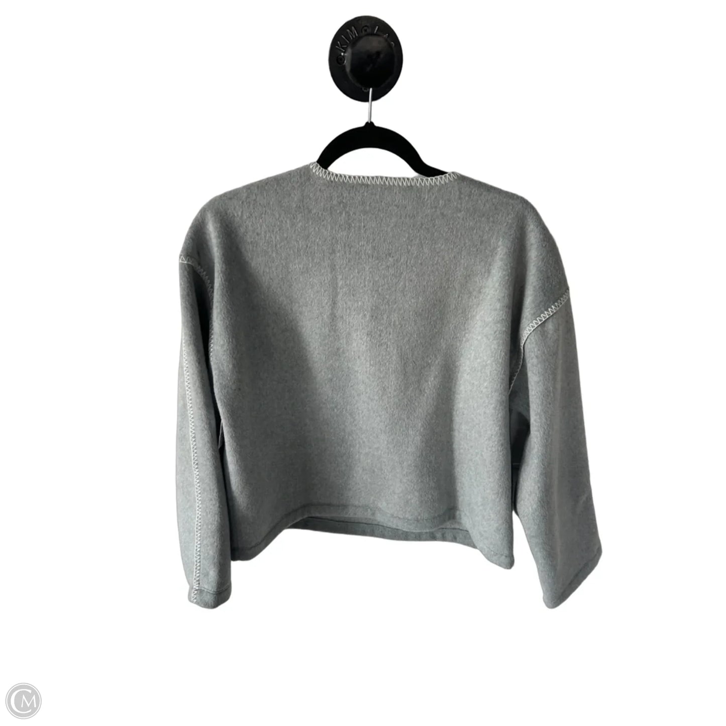 Sweater By Loft In Grey & White, Size: Xs