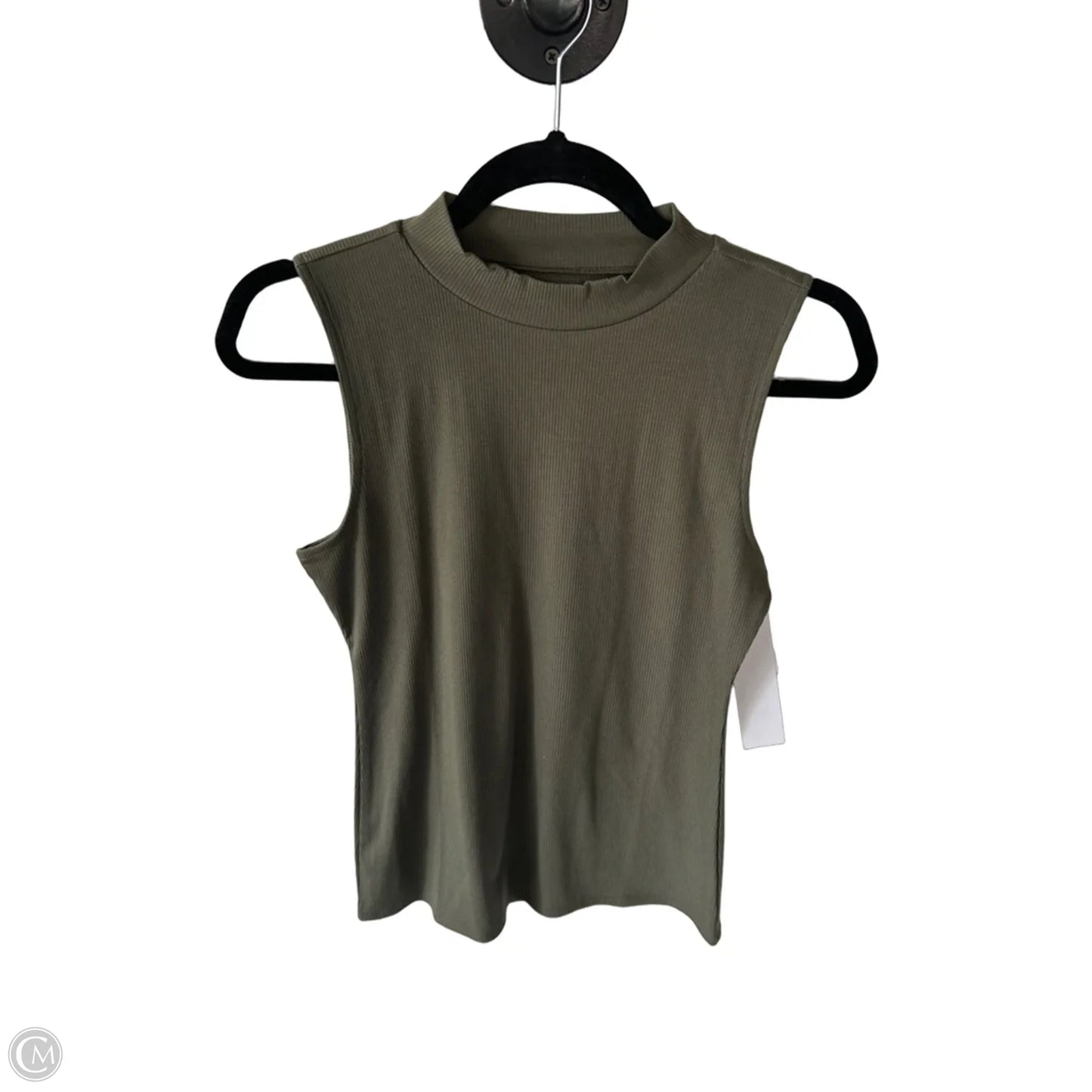 Top Sleeveless By Loft In Green, Size: M