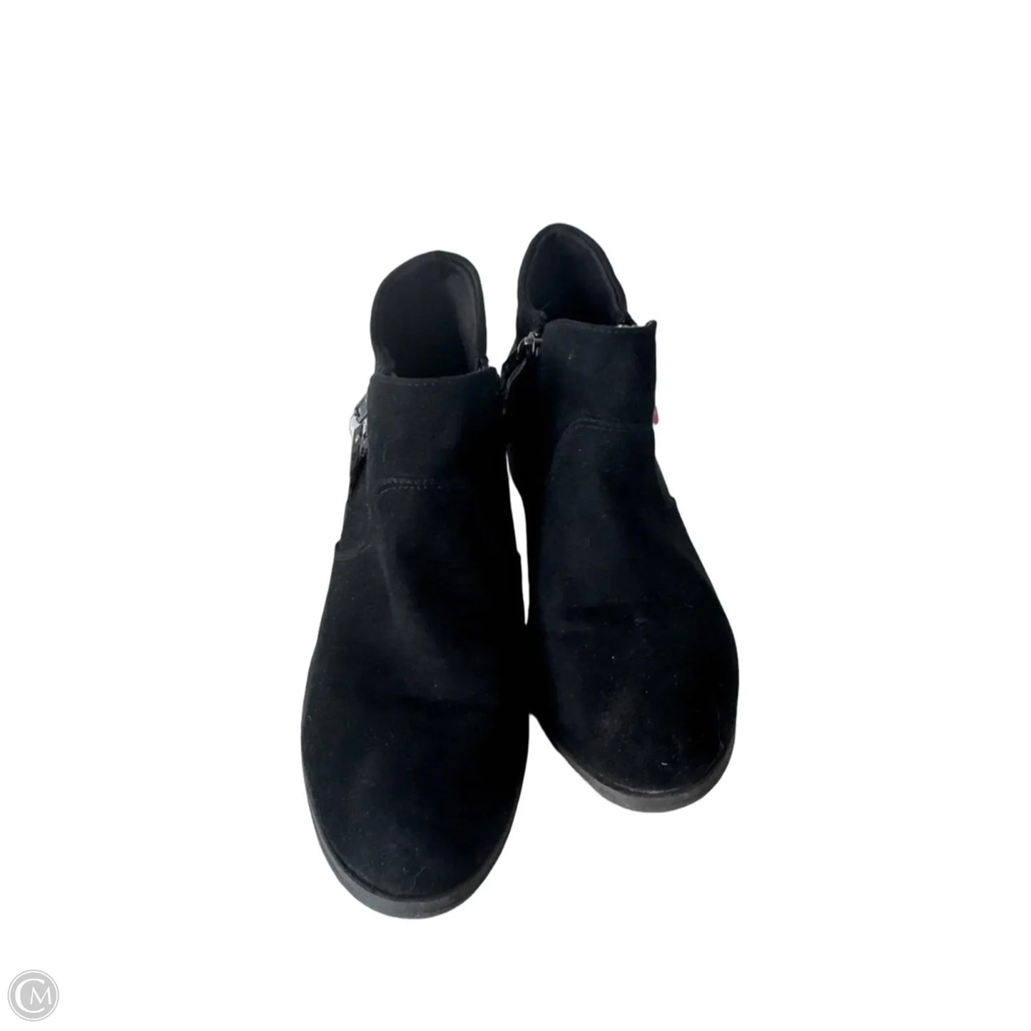 Boots Ankle Heels By Clothes Mentor In Black, Size: 7