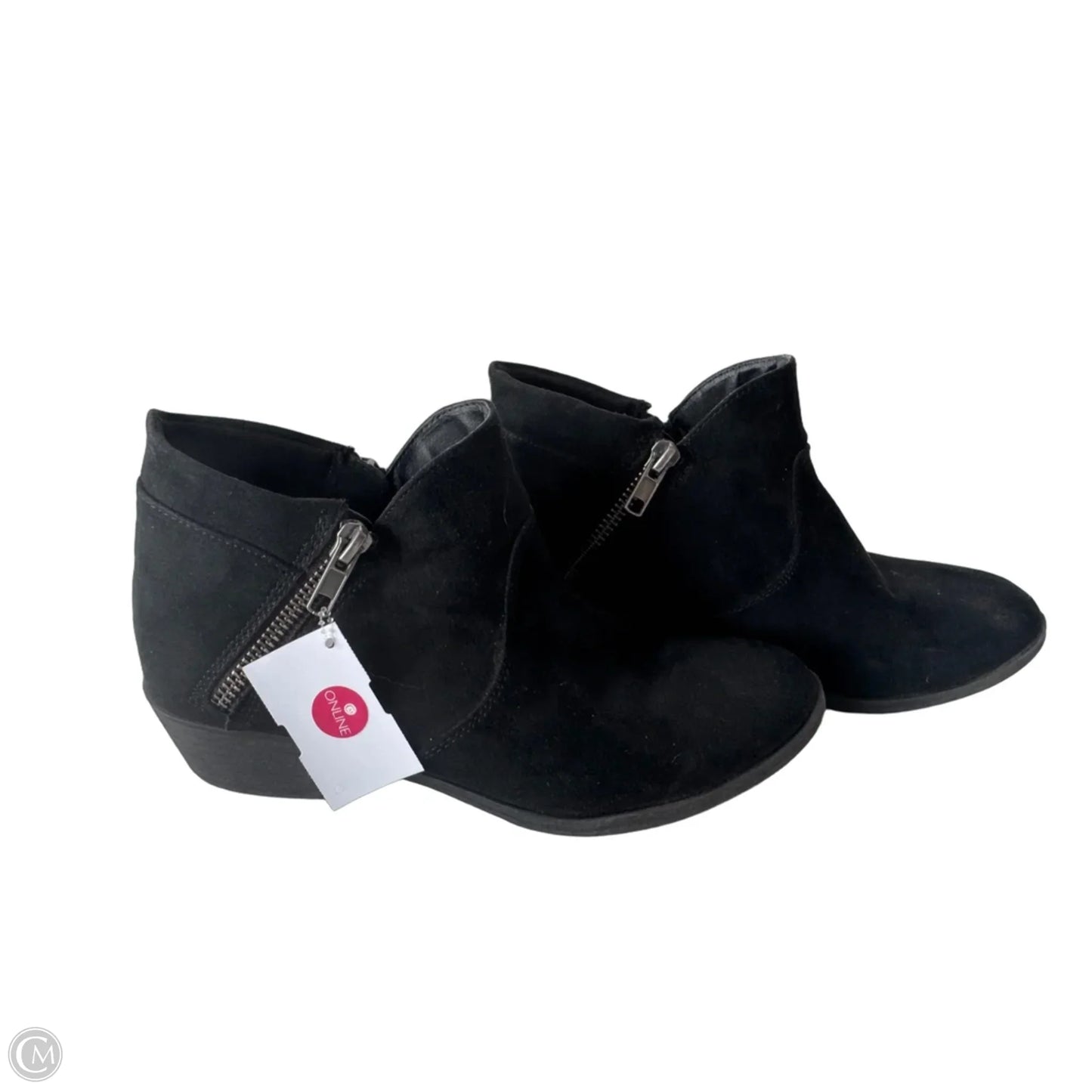 Boots Ankle Heels By Clothes Mentor In Black, Size: 7