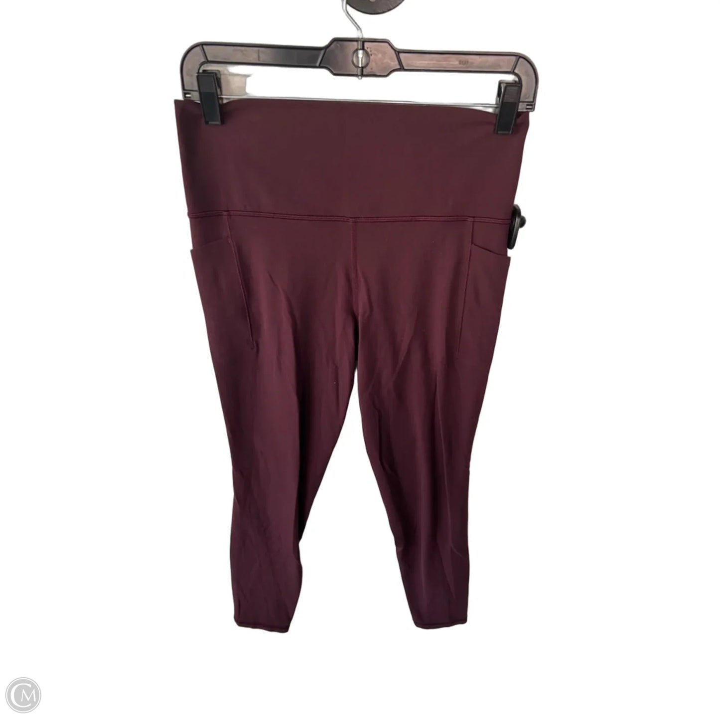 Athletic Leggings By Athleta In Maroon, Size: 8