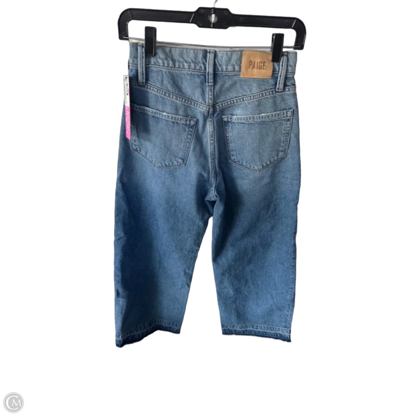Jeans Wide Leg By Paige In Blue Denim, Size: 0