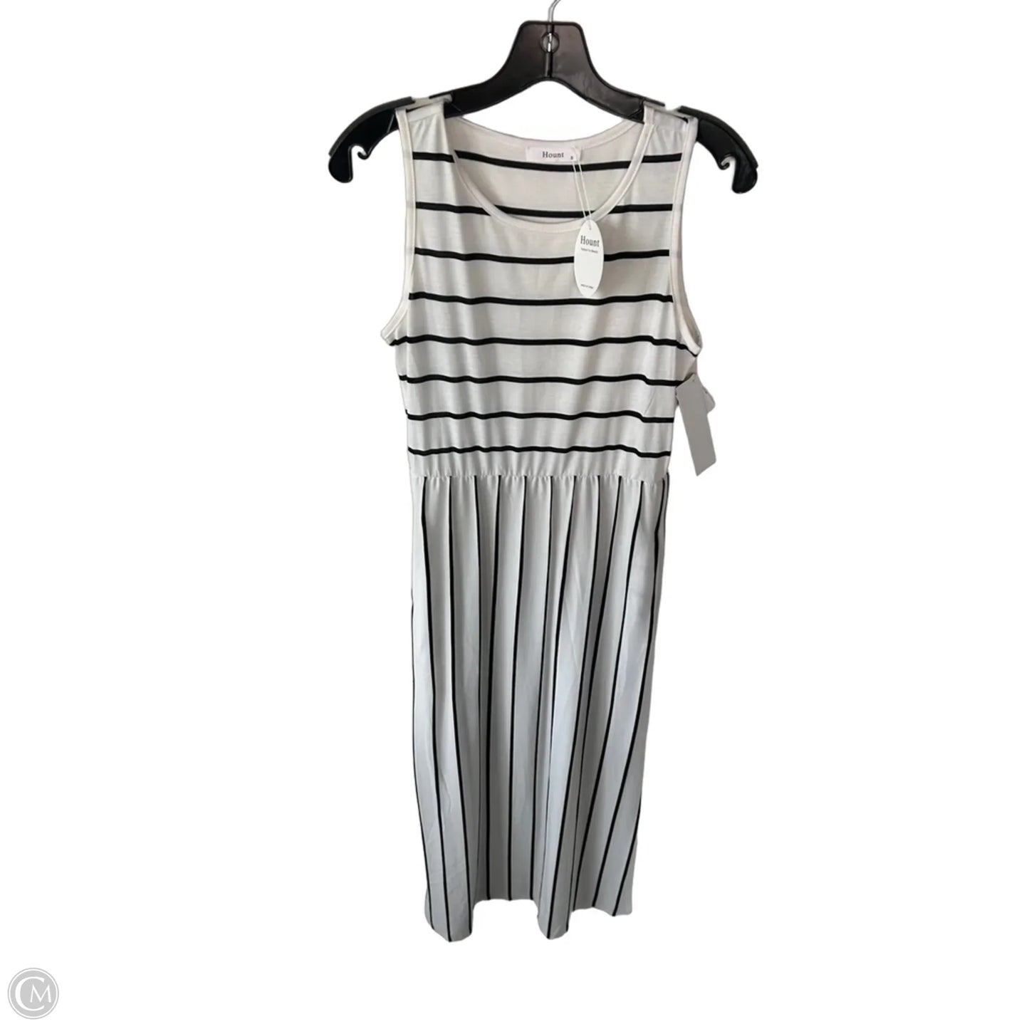 Dress Casual Midi By Cme In Black & White, Size: S