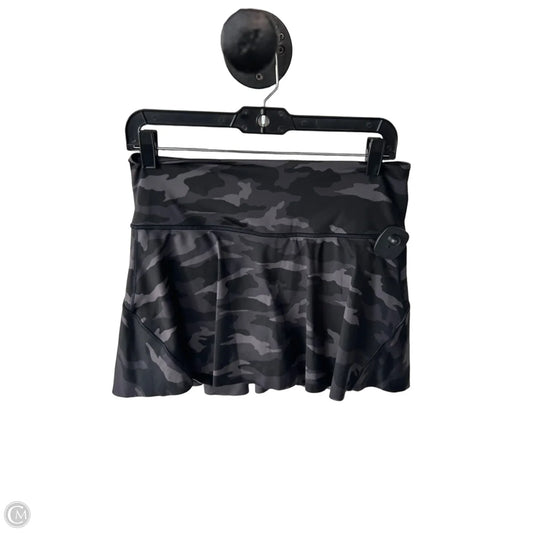 Athletic Skort By Athleta In Black & Grey, Size: 8
