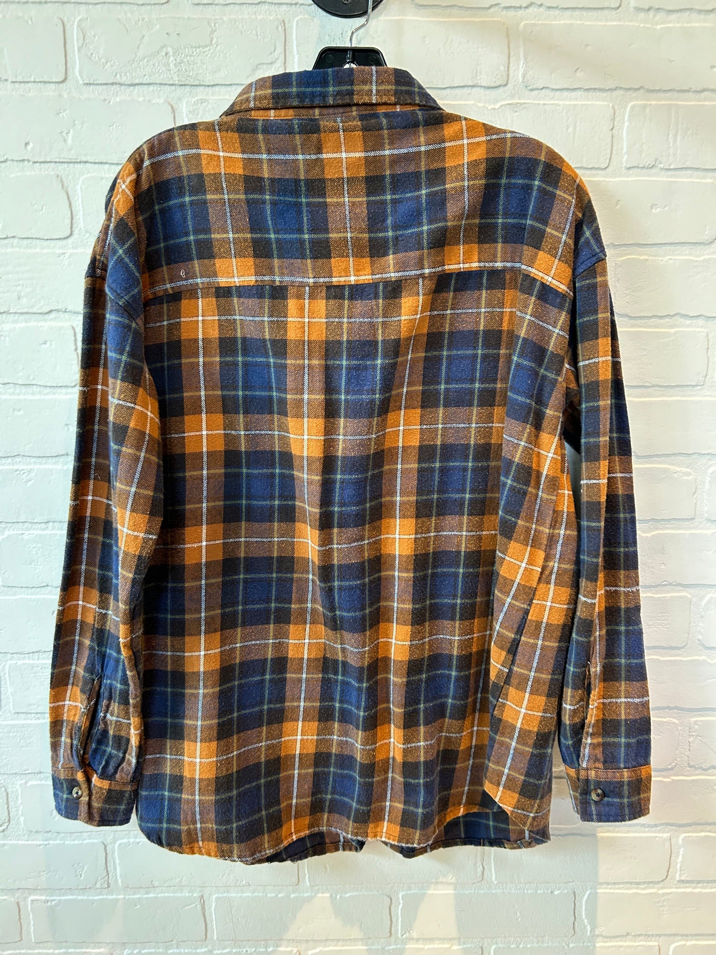 Top Long Sleeve By Bke In Plaid, Size: S